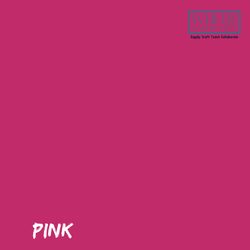Pink HTV, 12X12 sheet  Where Makers Meet Vinyl Crafts Studio